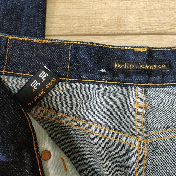 Nudie Jeans Steady Eddie Dark blue 30x30 - Picture 3 of 5